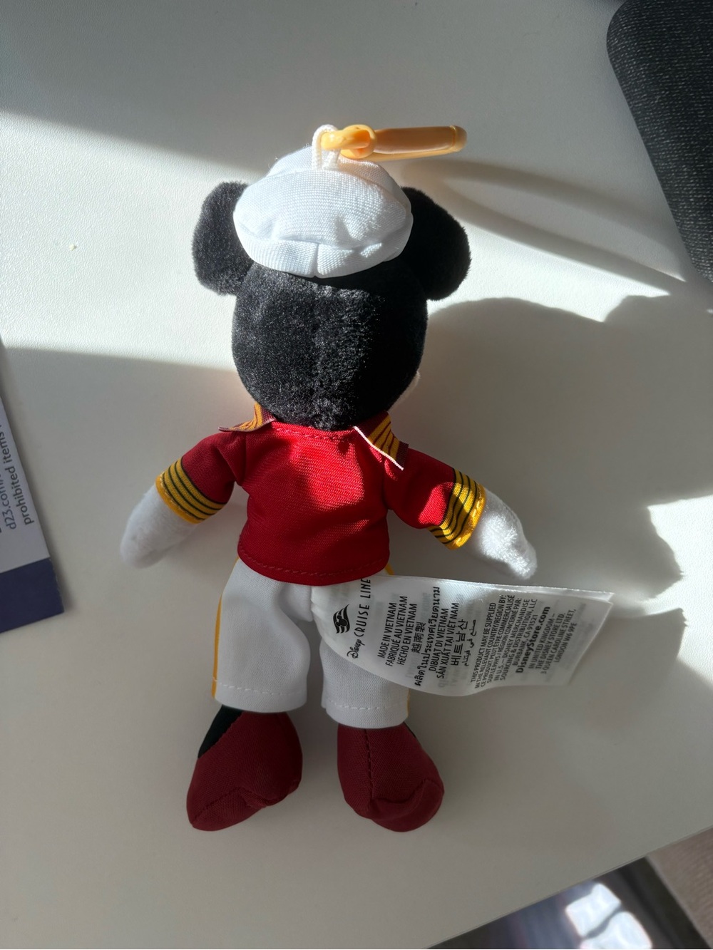 Disney Cruise Line Captain Minnie Plush Keychain - Picture 2 of 2